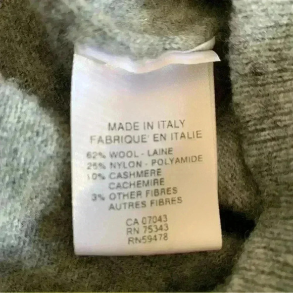 Bartolini Women’s Wool Cashmere Blend Half Zip Sweater Large - Picture 5 of 8